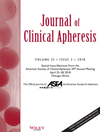 JOURNAL OF CLINICAL APHERESIS杂志封面